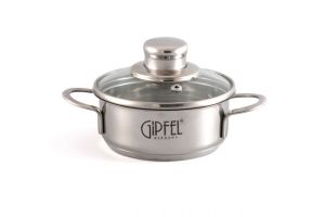 1201 GIPFEL Кастрюлька MINI со стеклянной крышкой 12х5 см / 0,6 л
