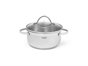 5334 5334 FISSMAN КАСТРЮЛЯ LUMINOSA 5,1Л; 24X11,5СМ СО СТЕКЛЯННОЙ КРЫШКОЙ (НЕРЖ.СТАЛЬ)