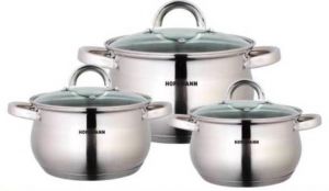 Набор кастрюль из 6 предметов HOFFMANN HM-5206