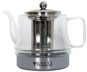 Жаропрочный стеклянный чайник 1,4 л. KELLI KL-3033